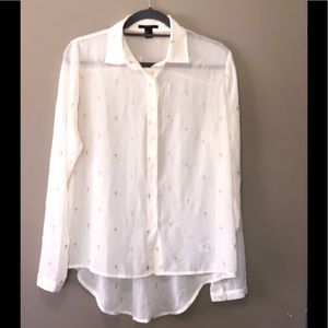Forever 21 Cross ✝️ button down